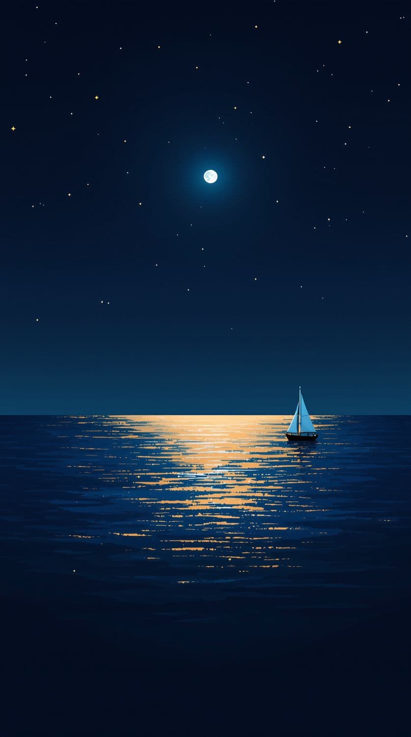 Moonlit Ocean Voyage