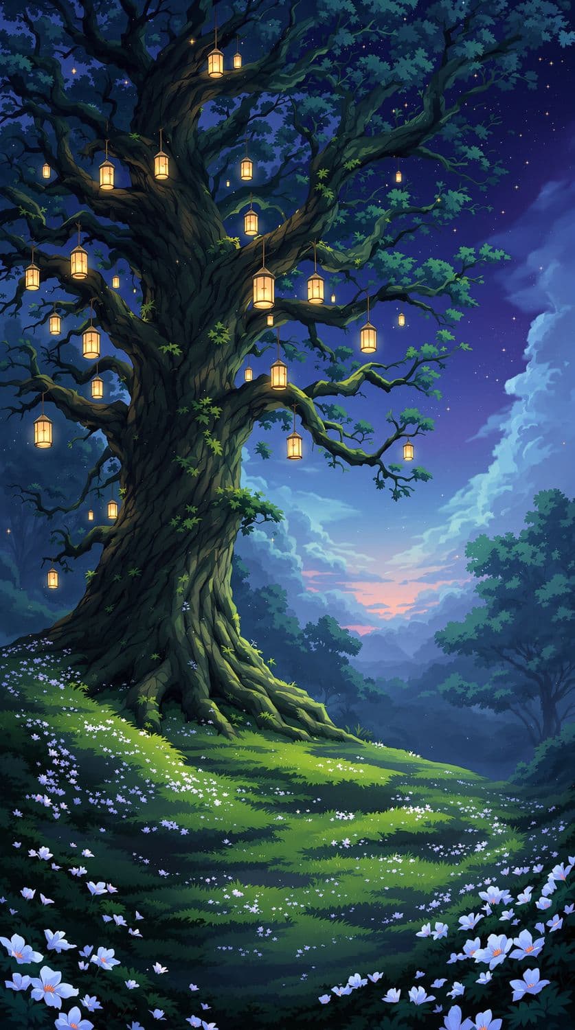 Enchanted Lantern Tree