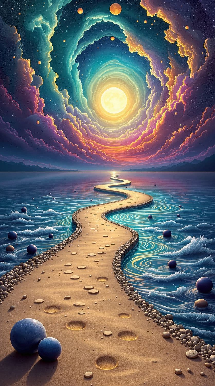 Moonlit Crystal Pathway