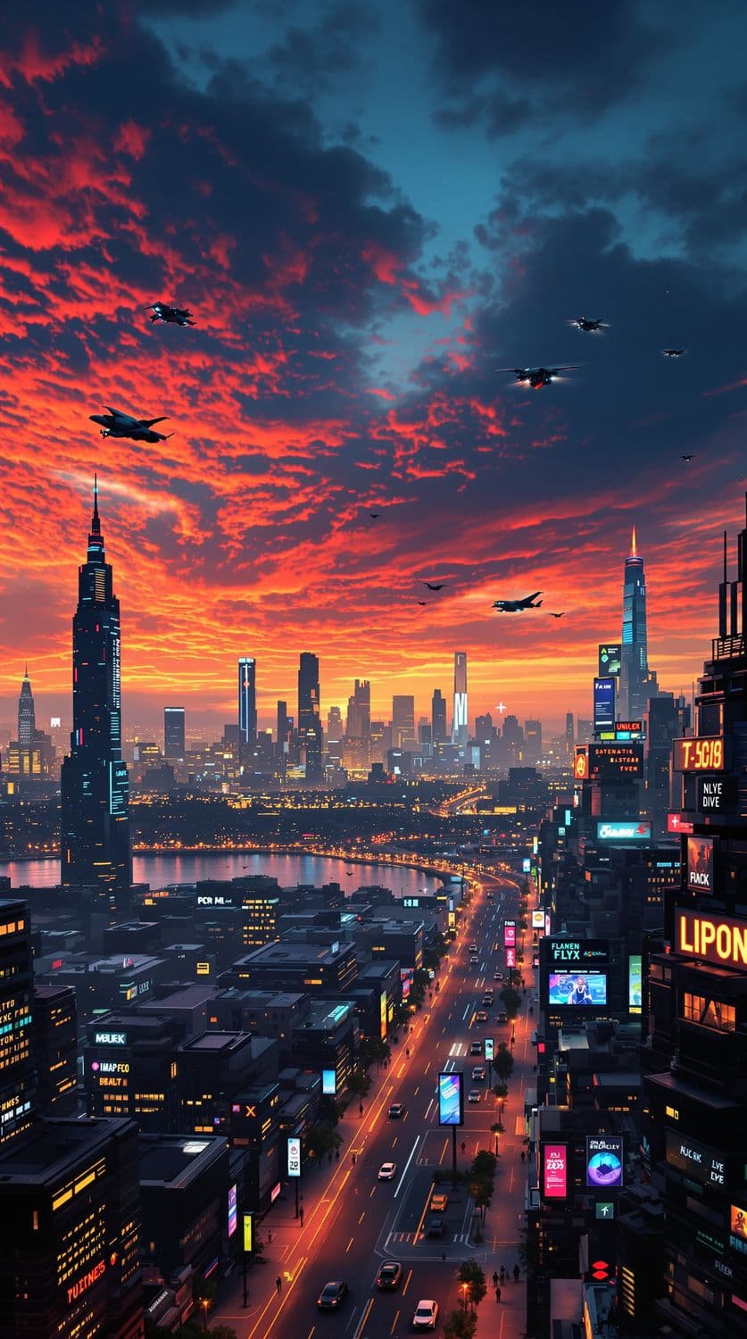 Futuristic Sunset