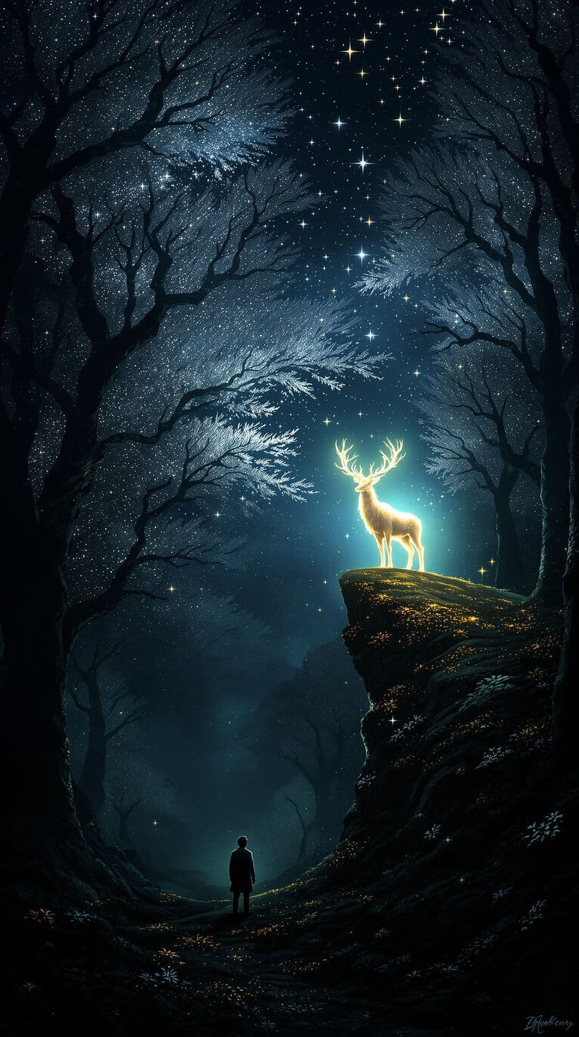 Silver Forest and the Luminous Stag
