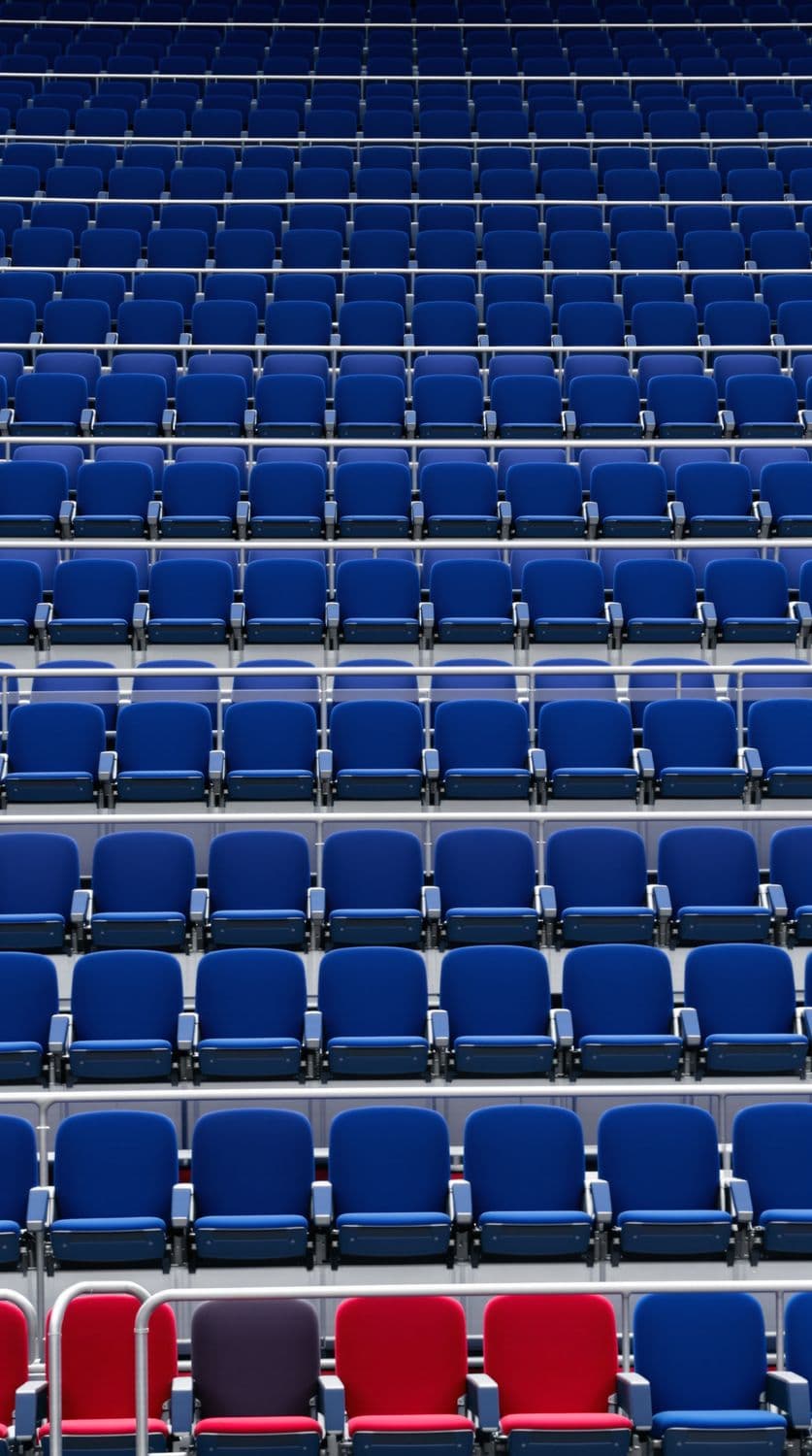 Blue Theater Seating Arrangement