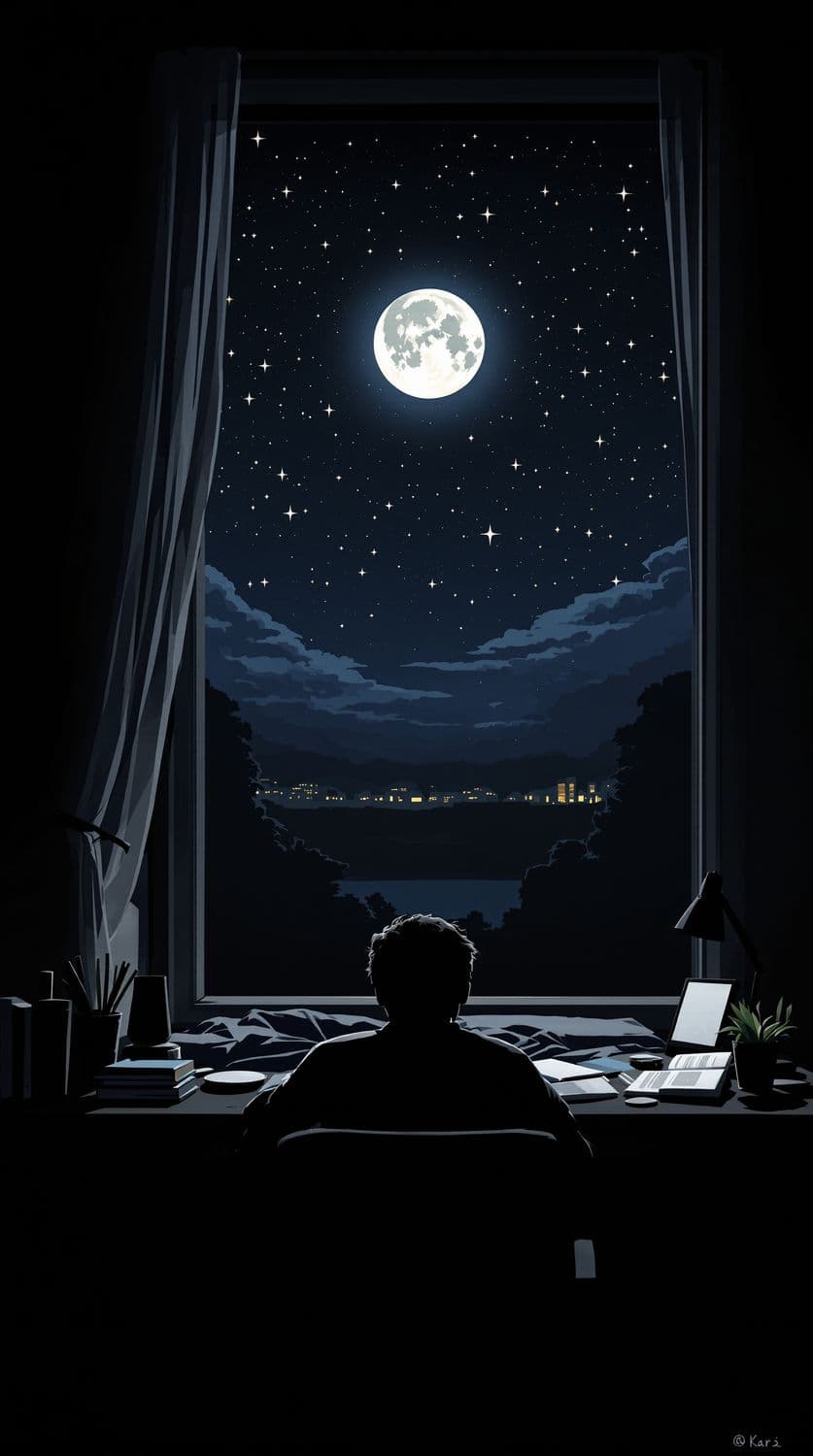 Dreamy Bedroom Under the Stars