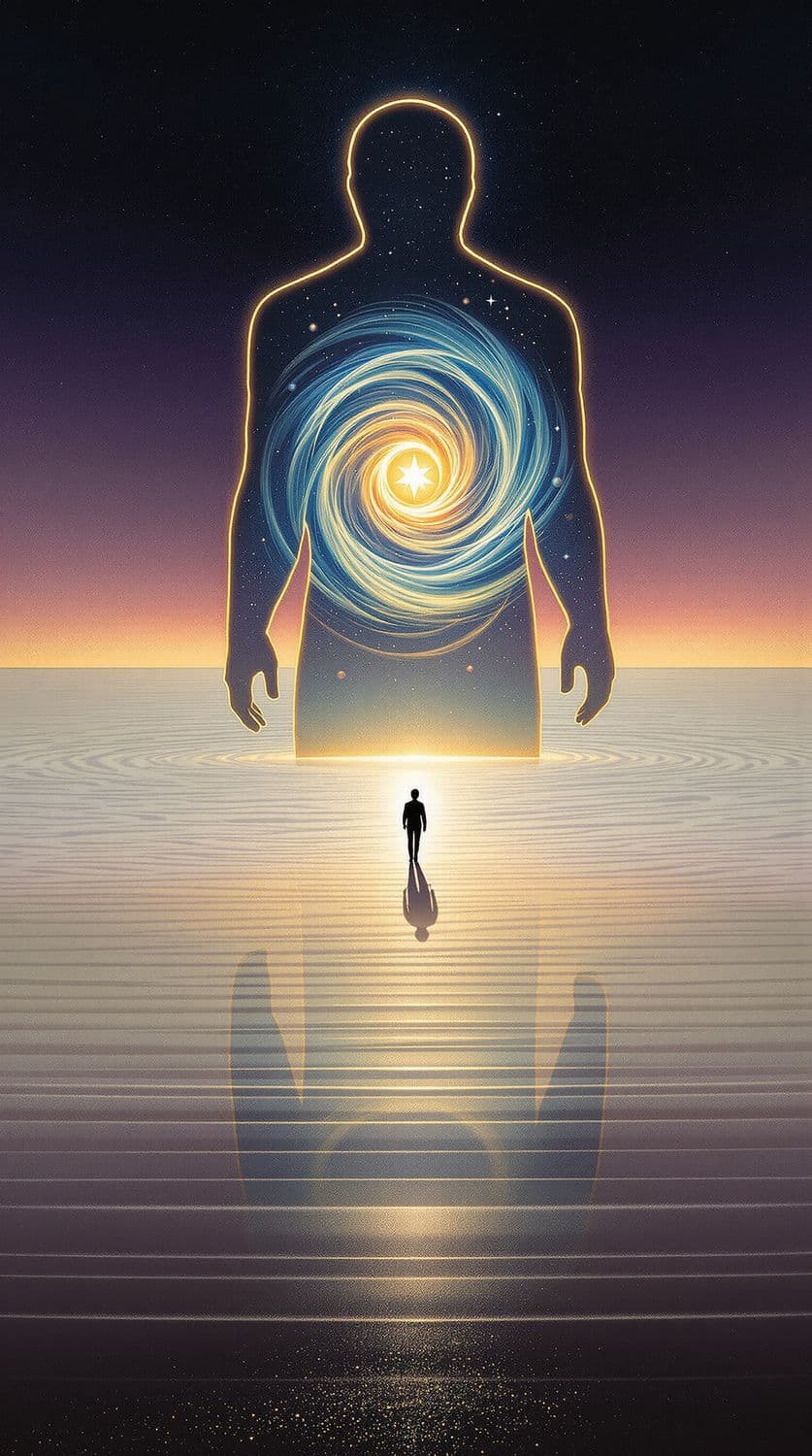 Mirrored Desert Wanderer