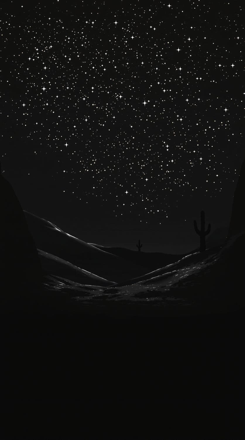 Starry Desert Night