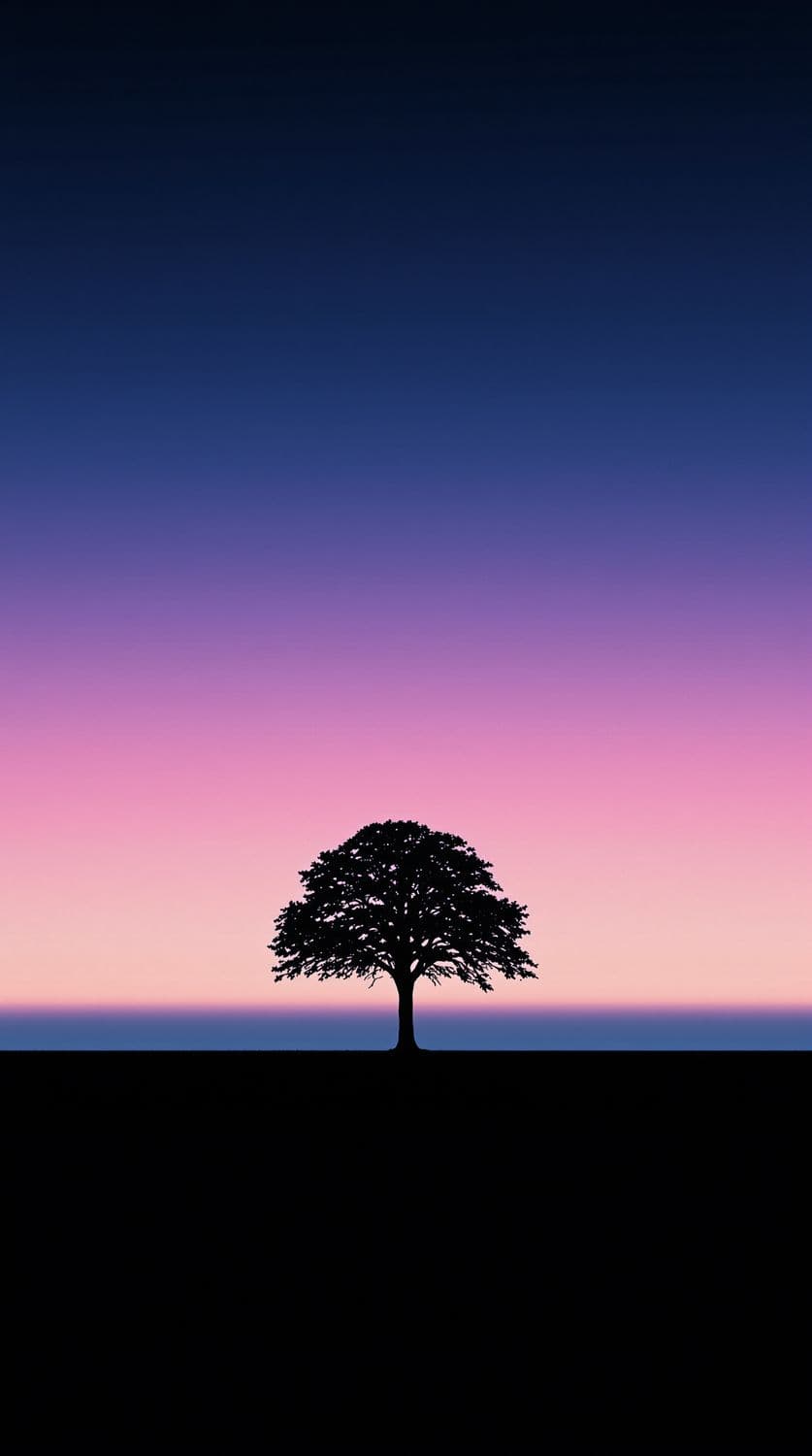 Lonely Tree at Dusk