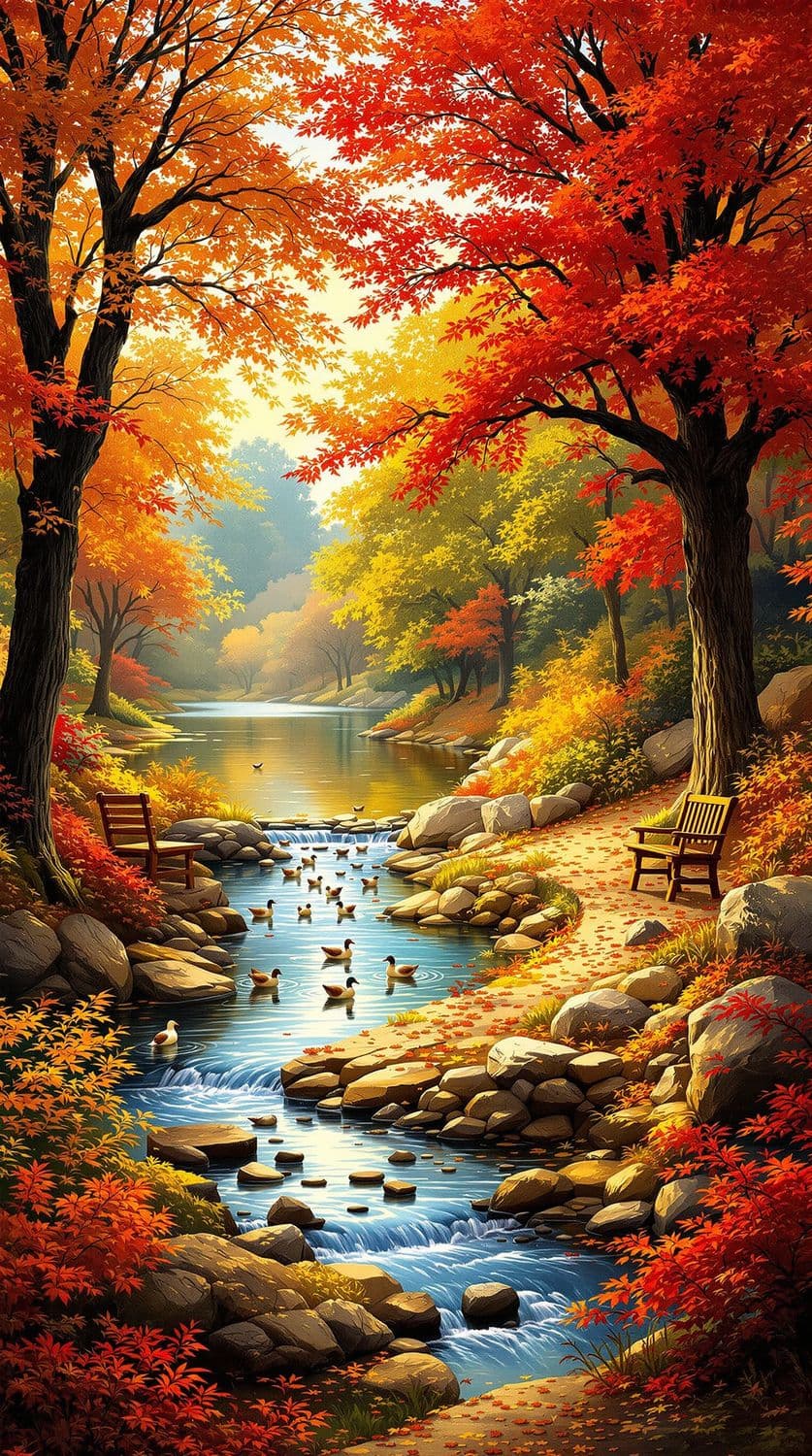 Autumn Serenity in the Park