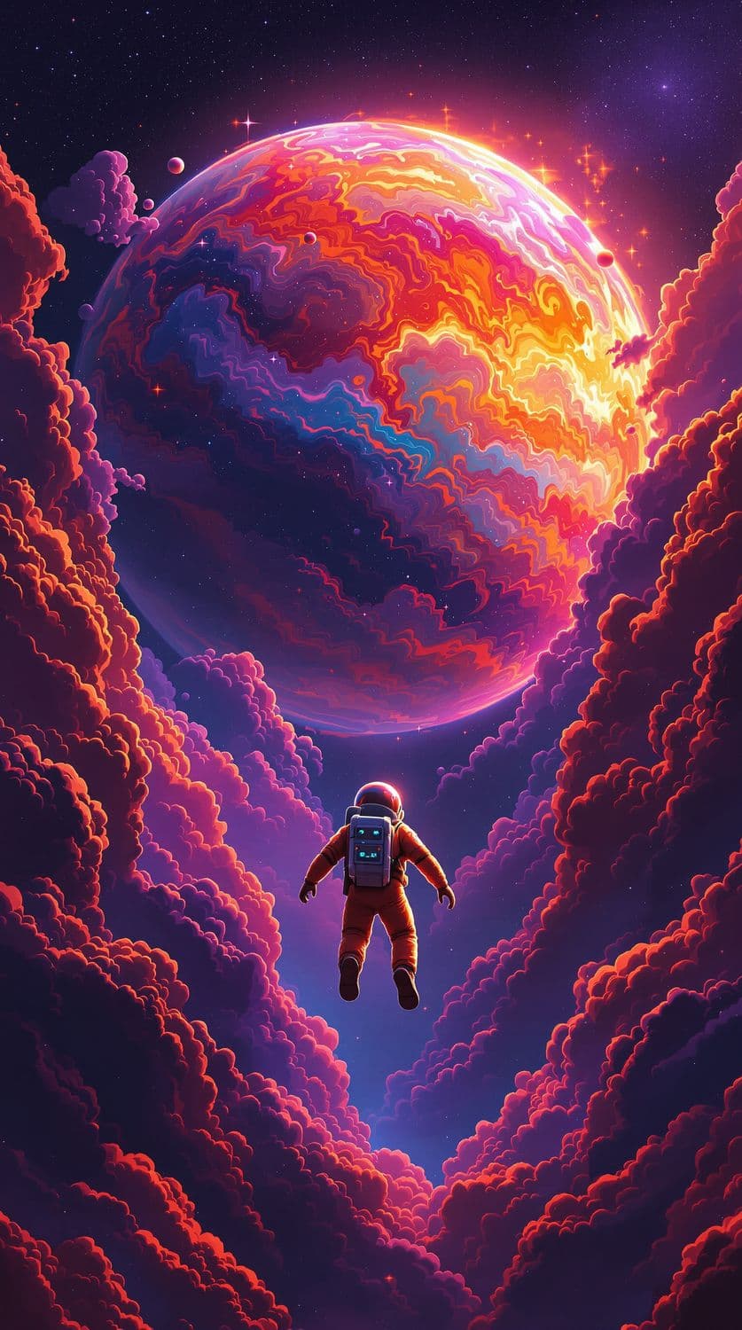 Astronaut and the Gas Giant