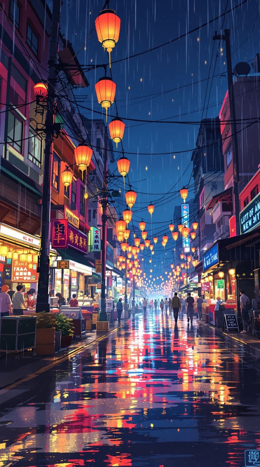 Night Market Vibrance