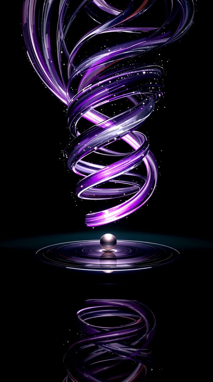 Luminous Spiral and Metallic Disc