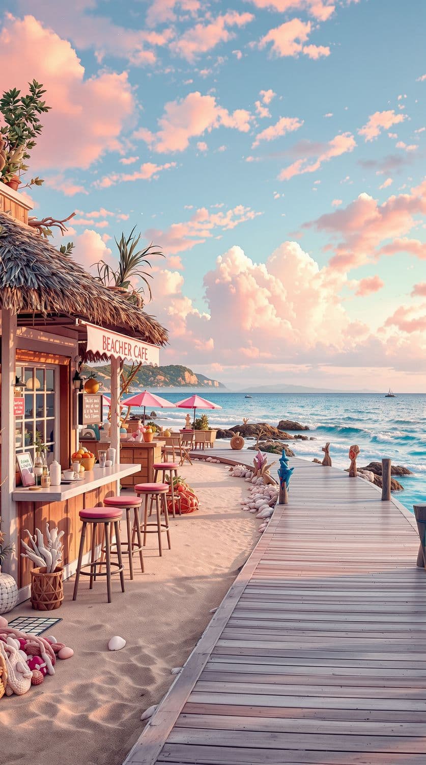 Sunrise by the Beach Cafe