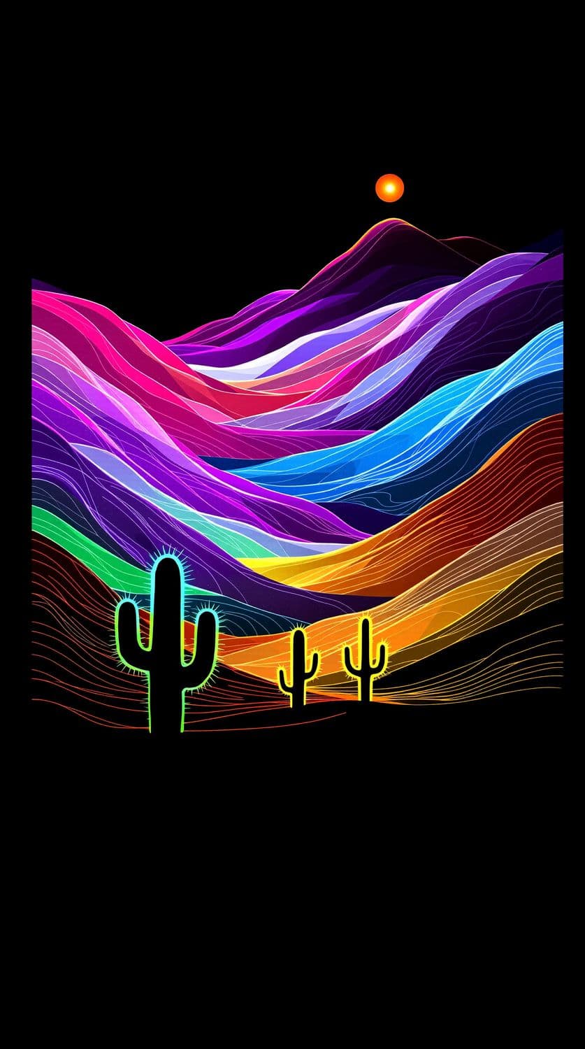 Neon Desert Dreamscape