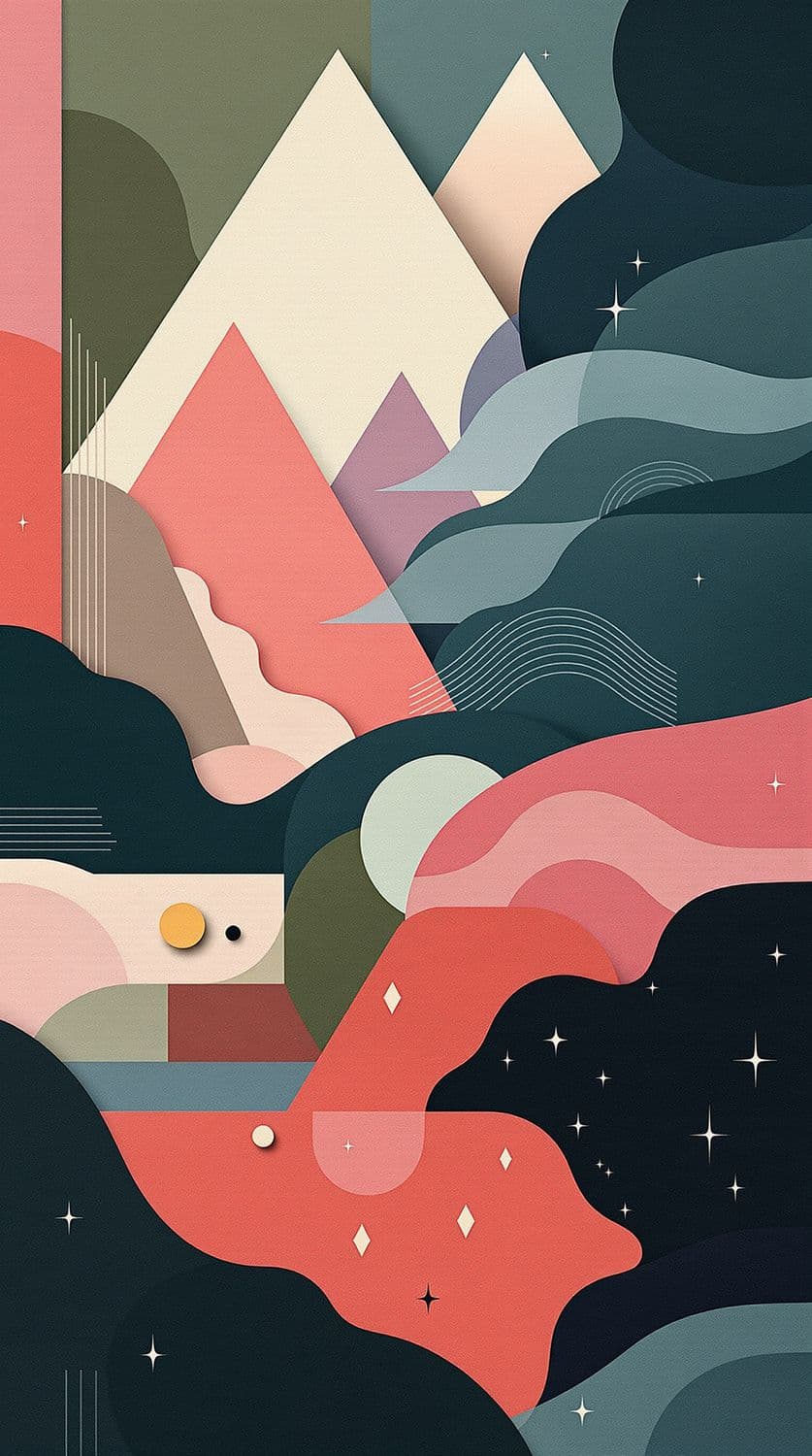 Mountainous Geometric Serenity