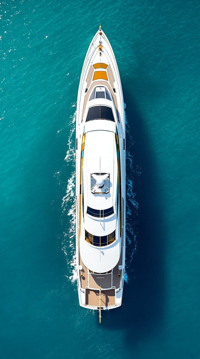 Luxury Yacht in Turquoise Waters