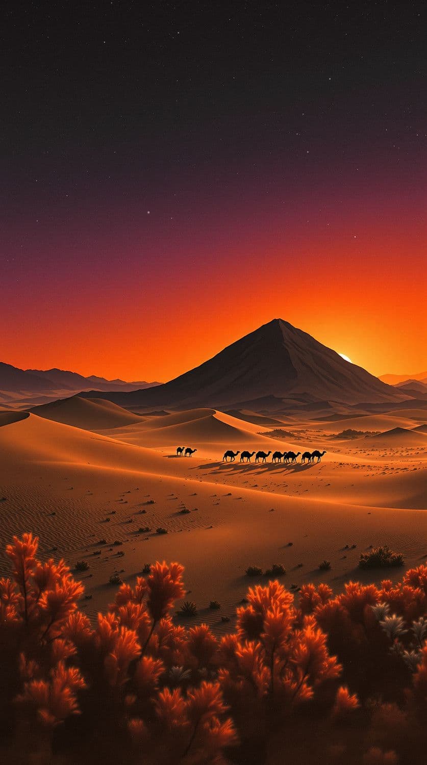 Surreal Desert Dawn