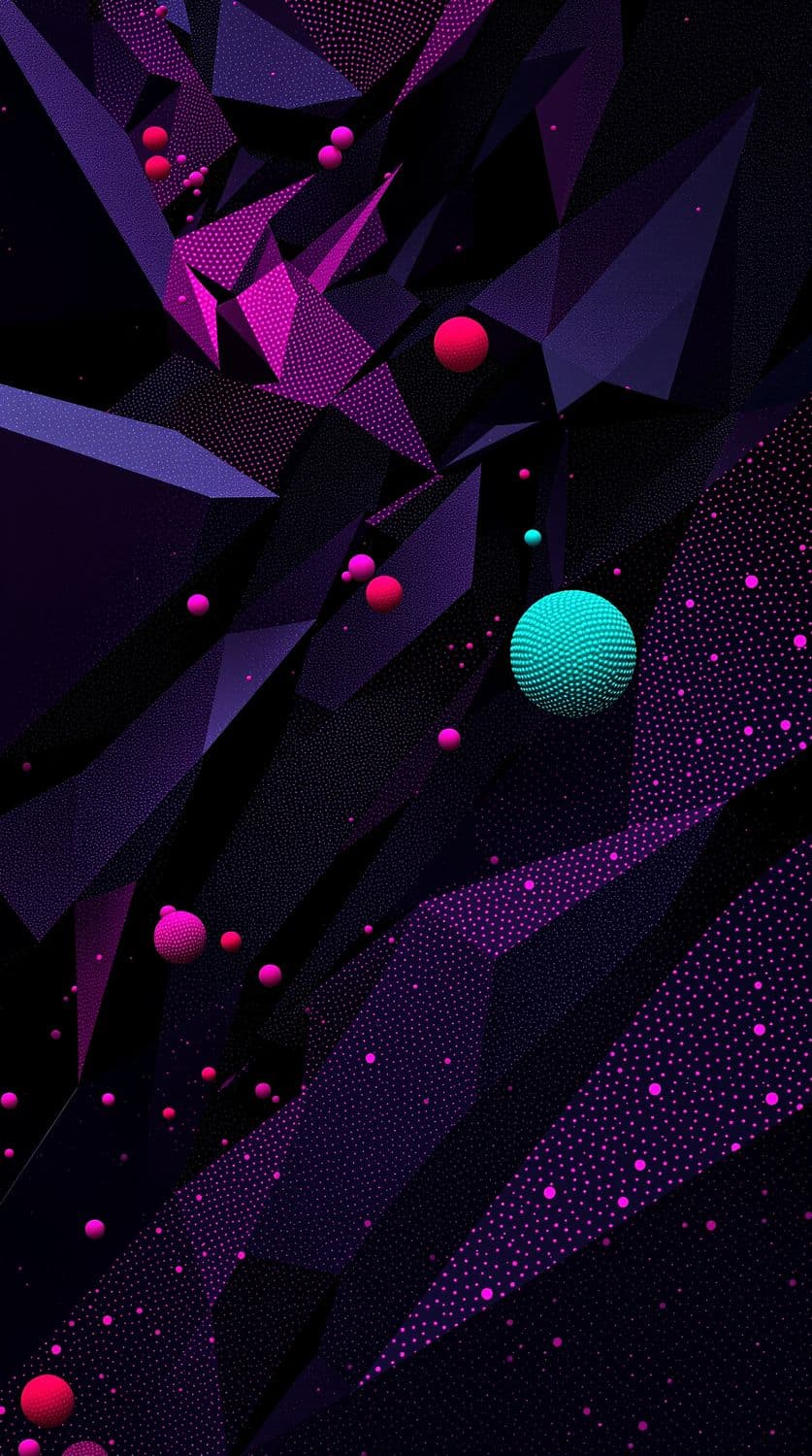 Magenta Geometric Dance