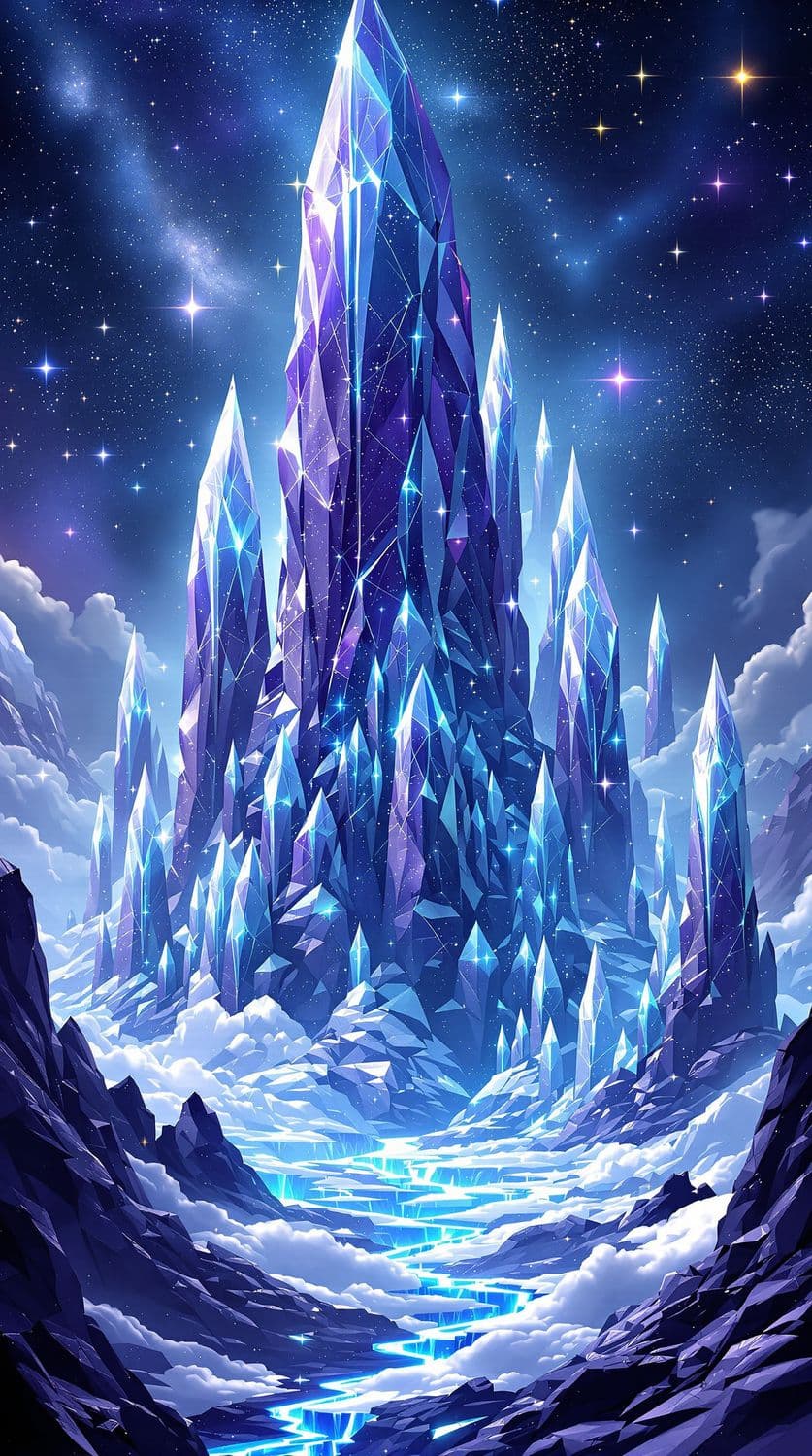 Stellar Crystal Spires