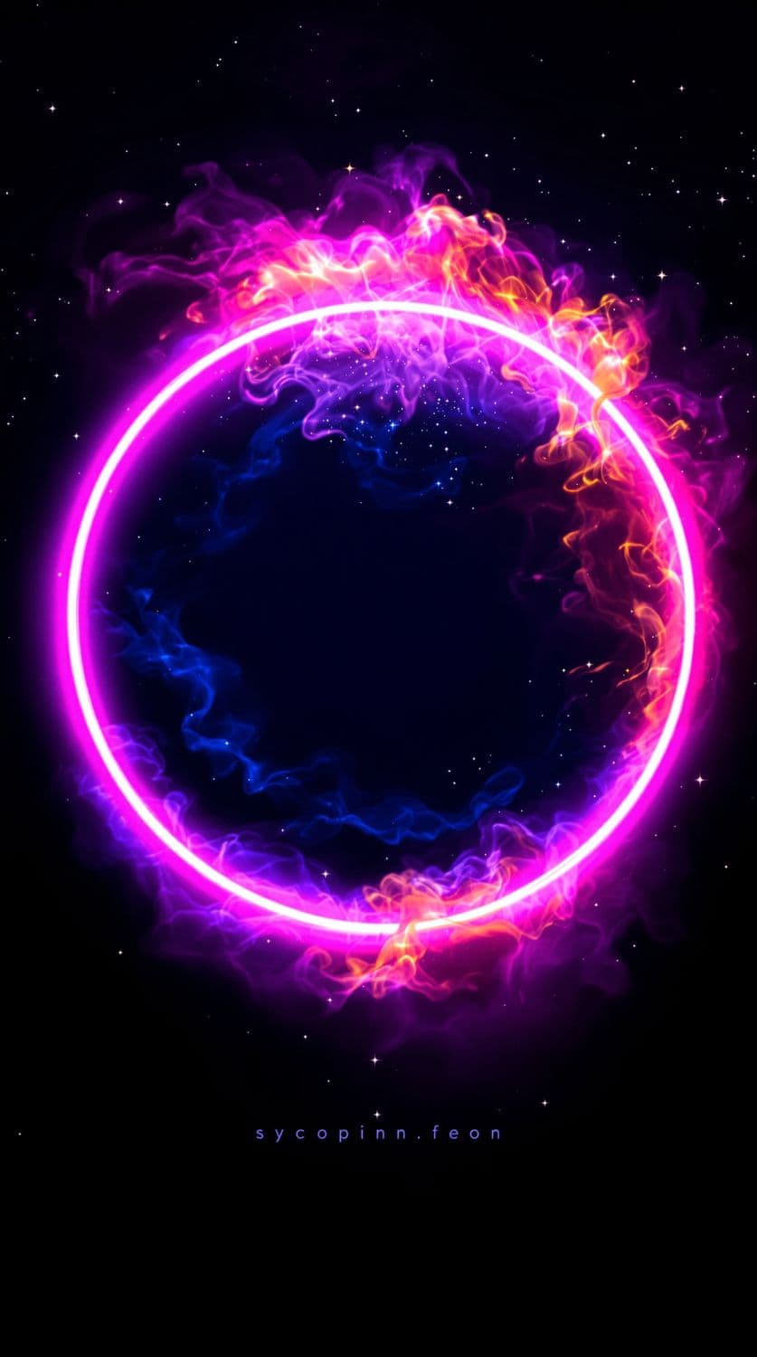 Neon Cosmic Starburst