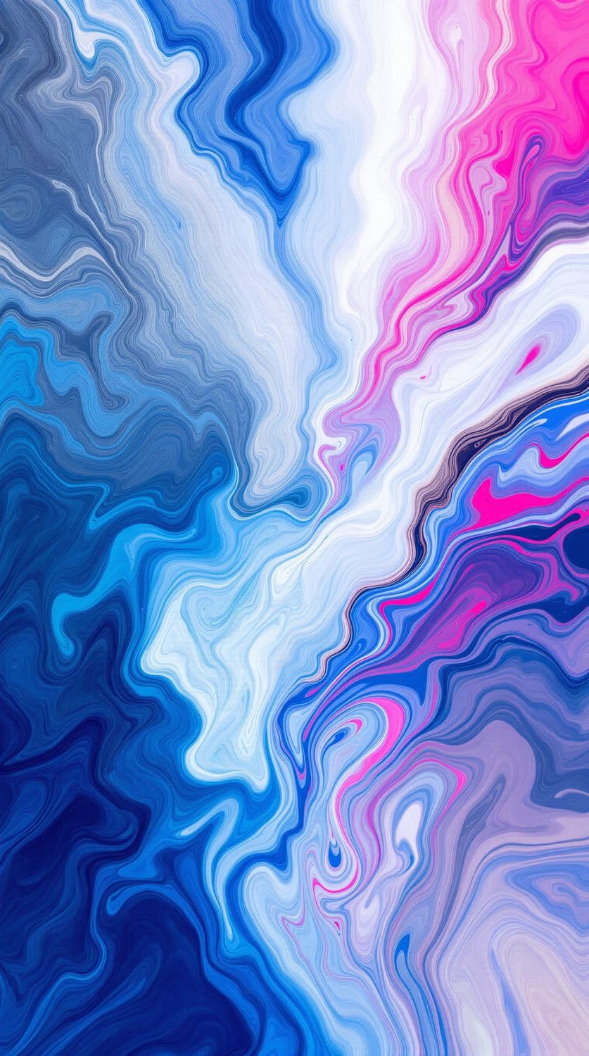 Winter Wonderland Fluid Art