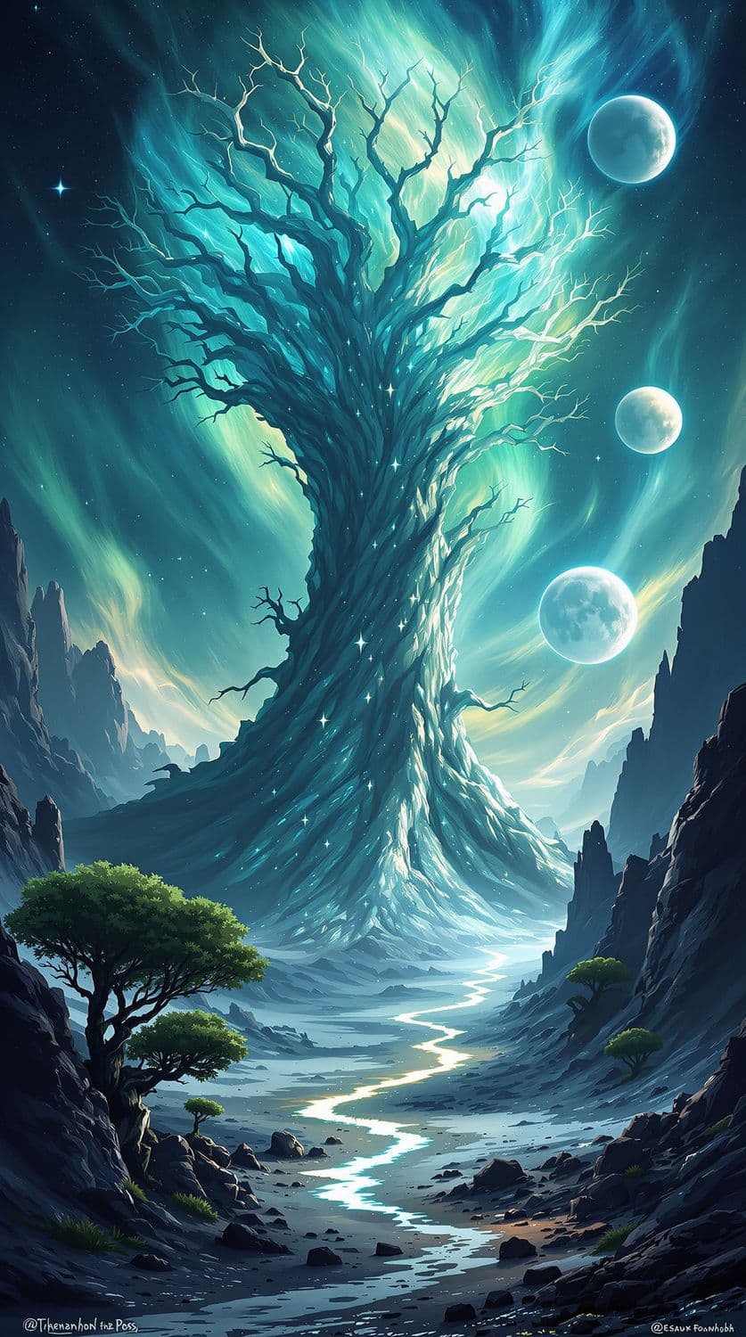 Crystalline Tree of the Alien World
