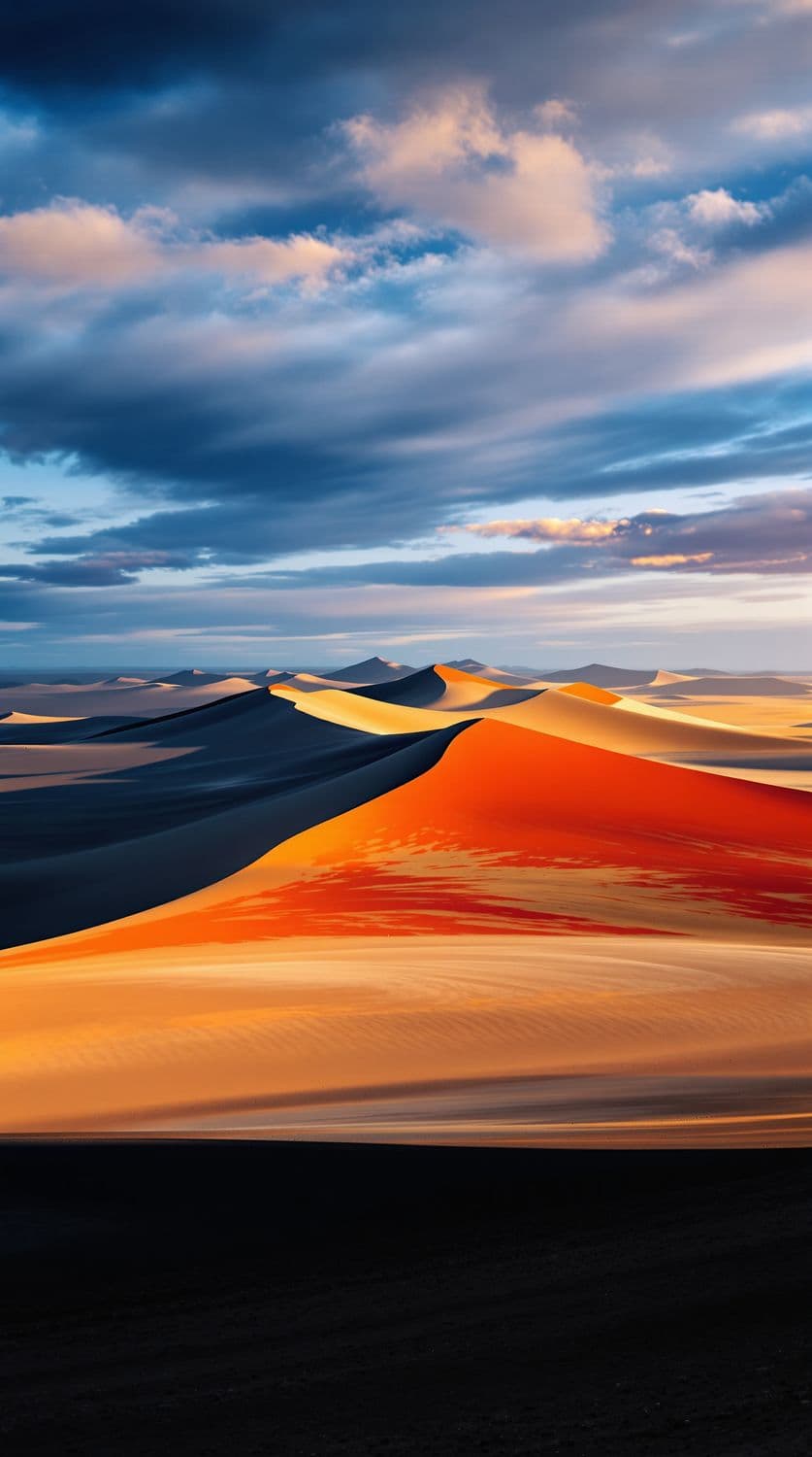 Golden Desert Dunes