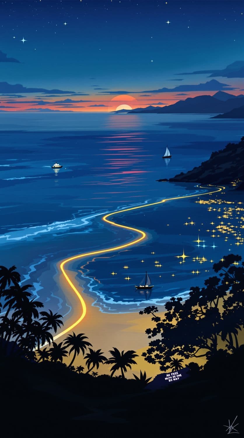 Tropical Sunset Serenity