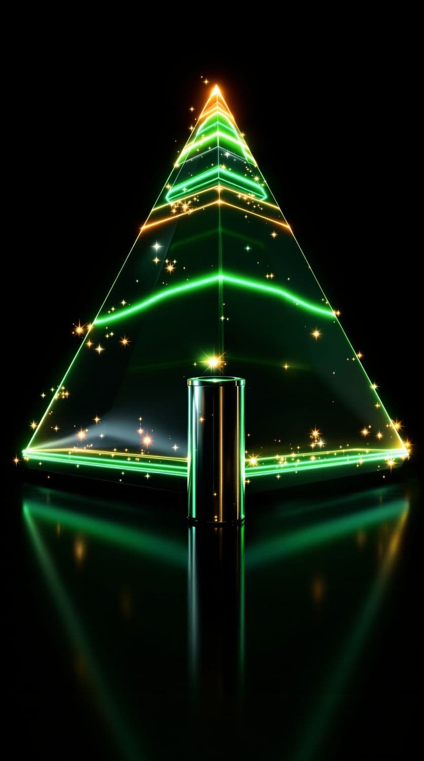 Luminescent Pyramid and Cylinder