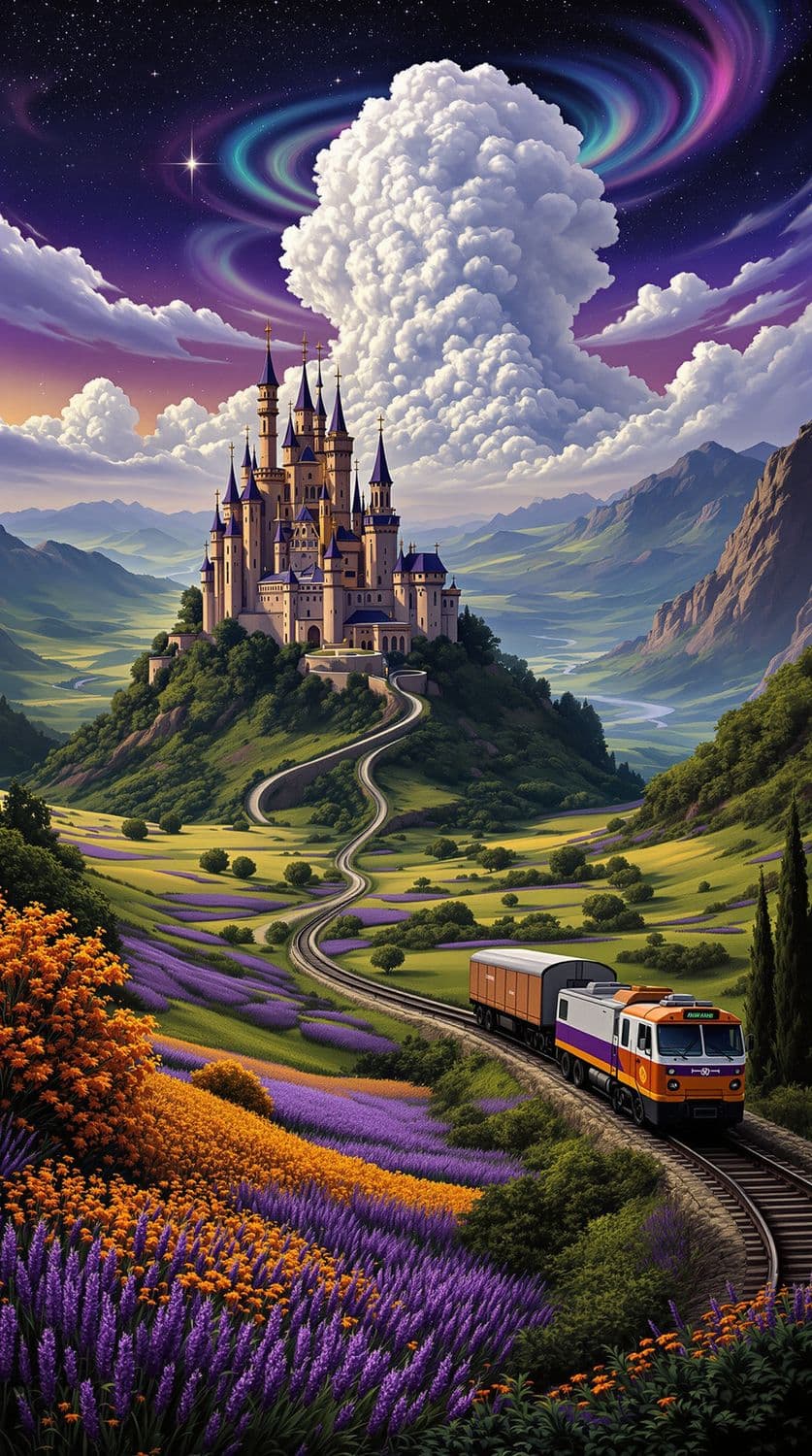 Castle in a Dreamlike Valley