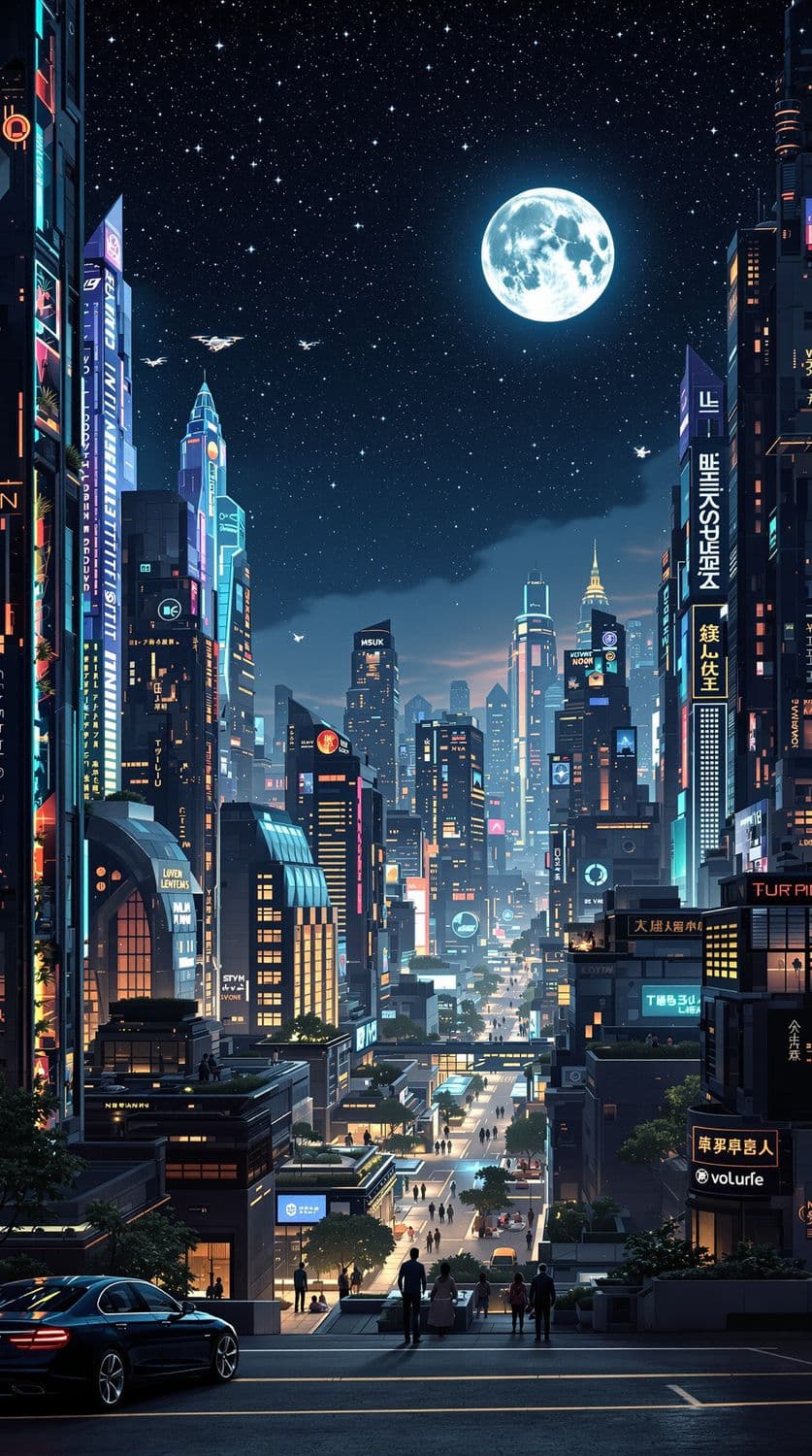 Starry Night in the Urban Jungle