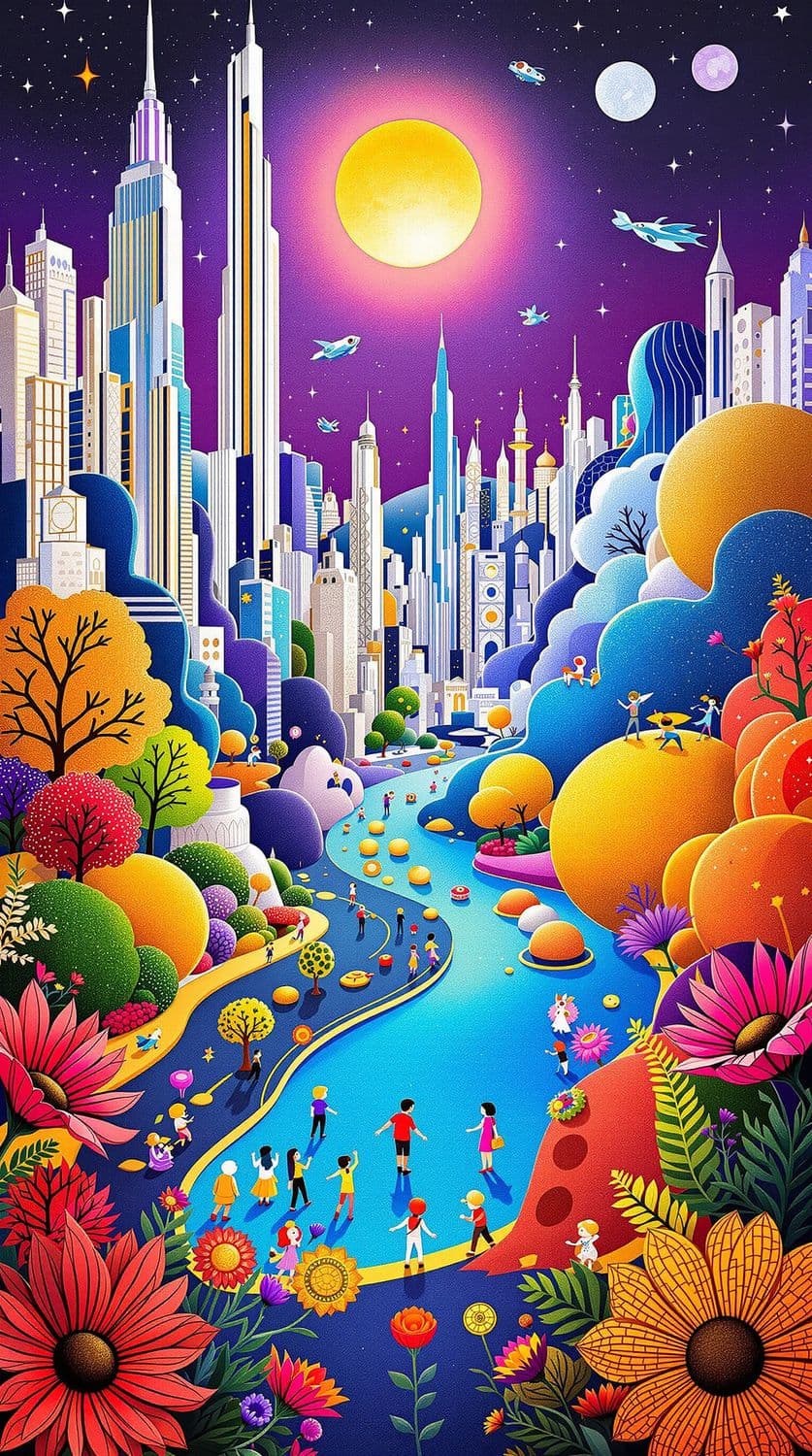 Mystical Urban Sunrise