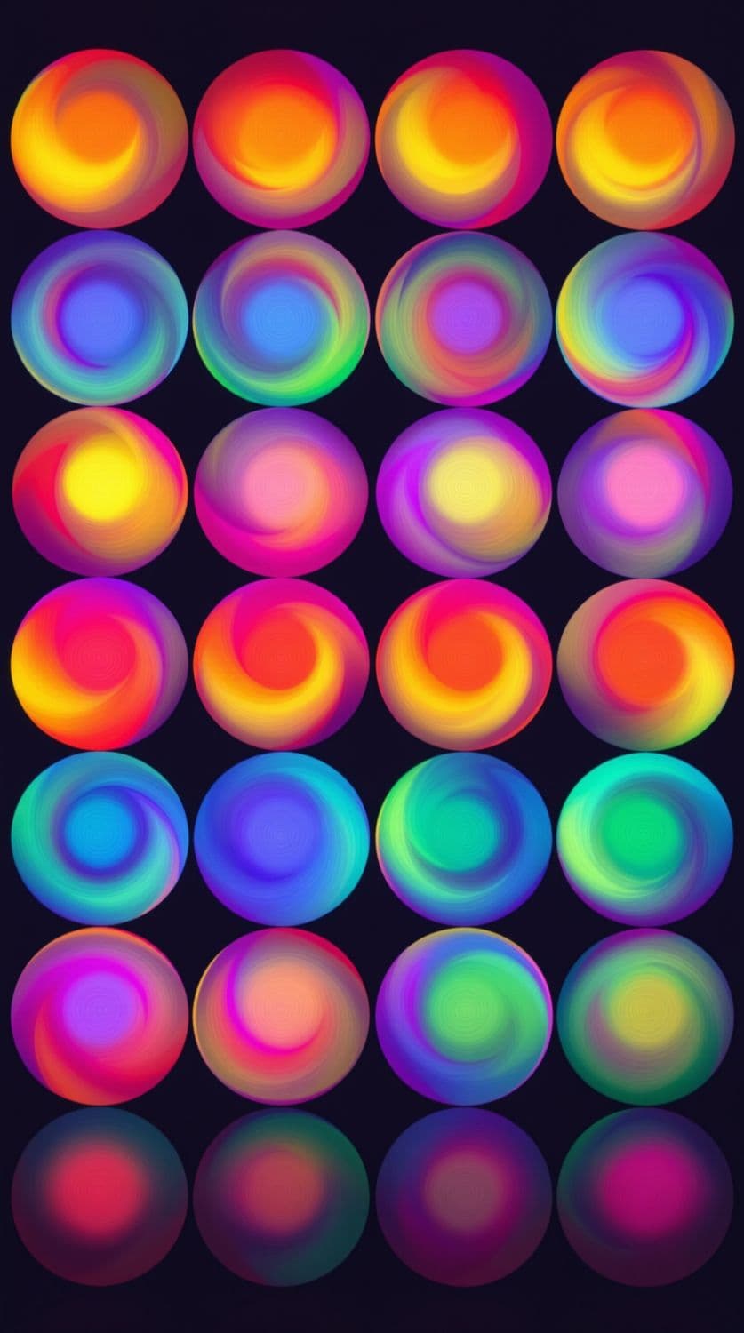 Luminous Orbs in Motion