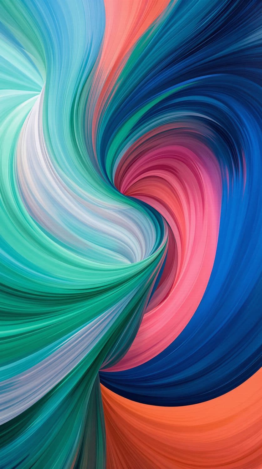 Swirling Ribbons of Color