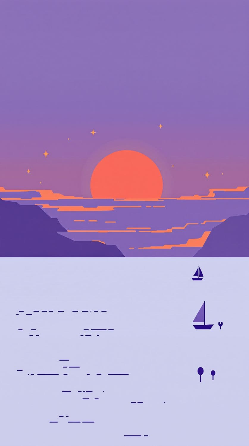 Minimalist Sunrise Ocean