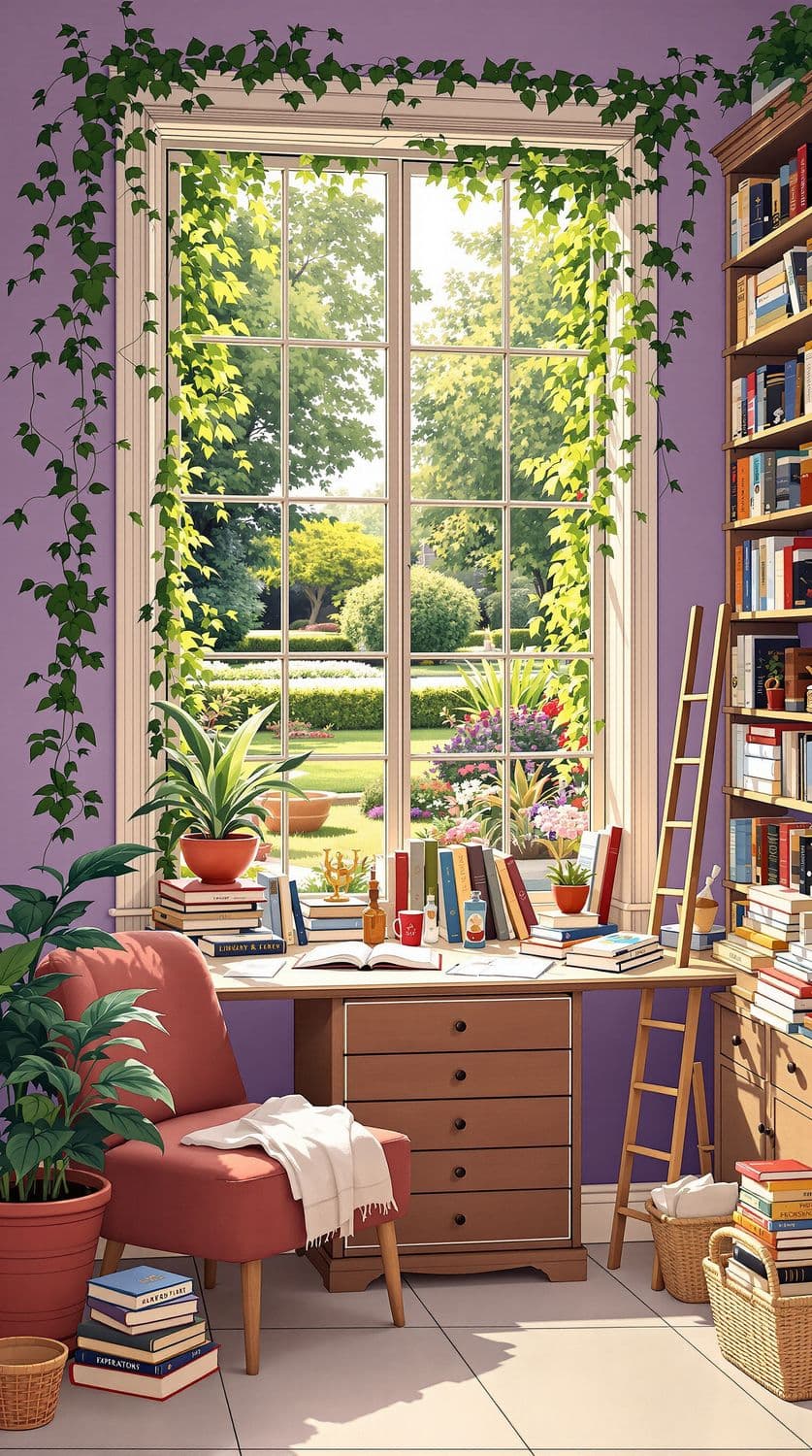 Cozy Library Retreat