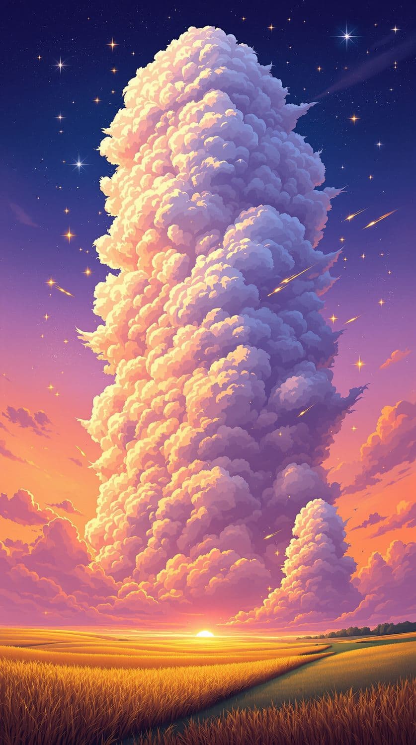 Mythical Clouds at Sunset