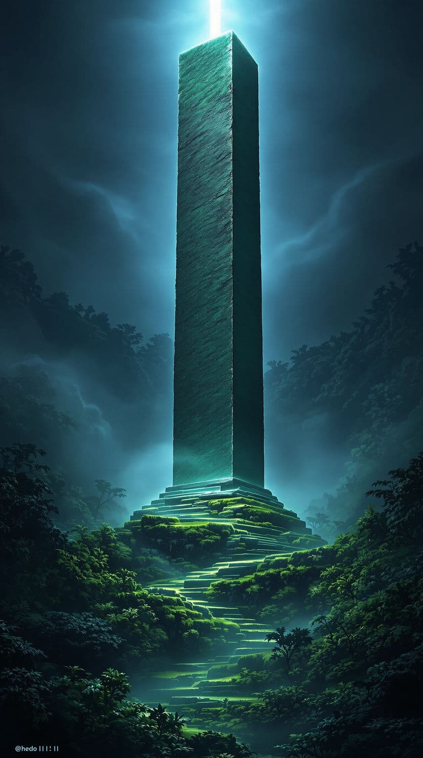 Mysterious Jungle Monolith