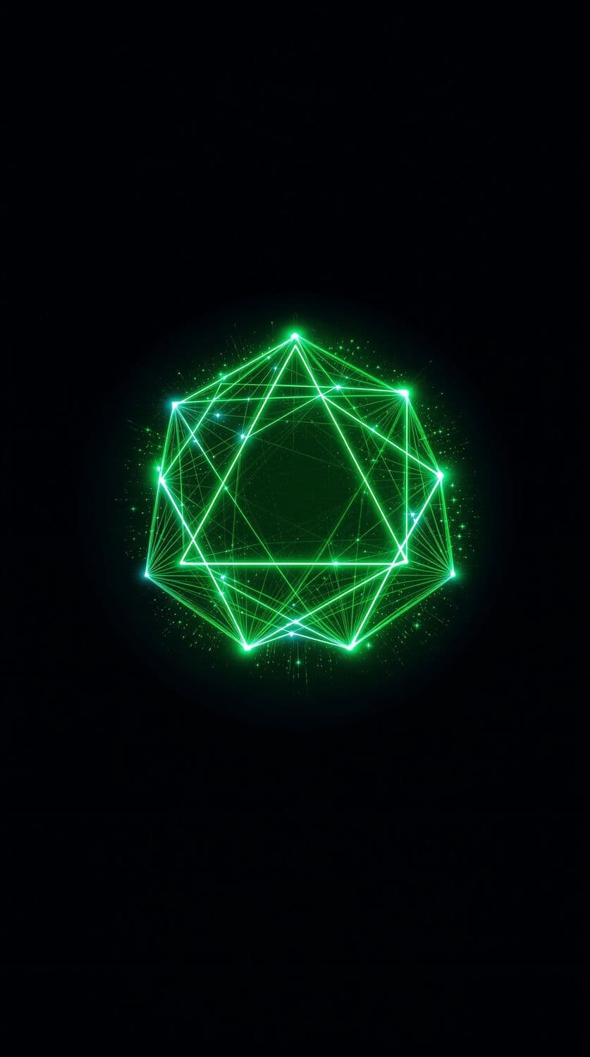 Glowing Pentagon Radiance