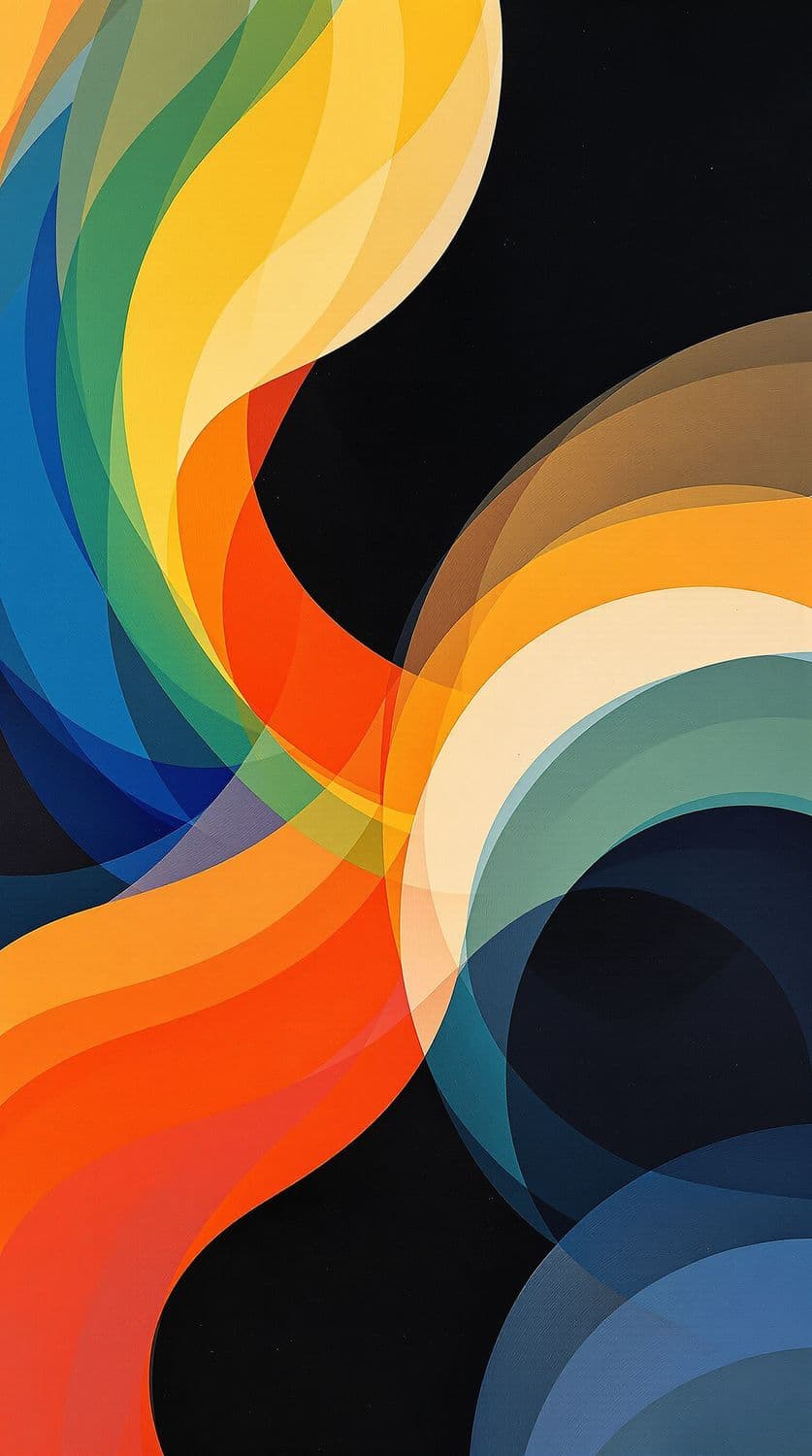 Swirling Circles of Color