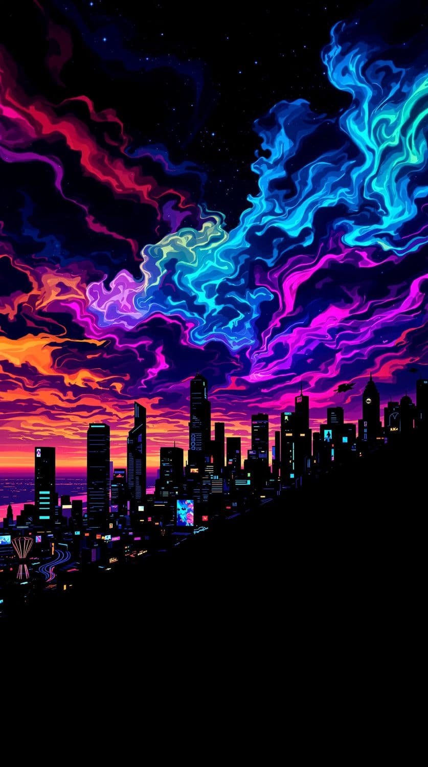 Futuristic Neon Dusk