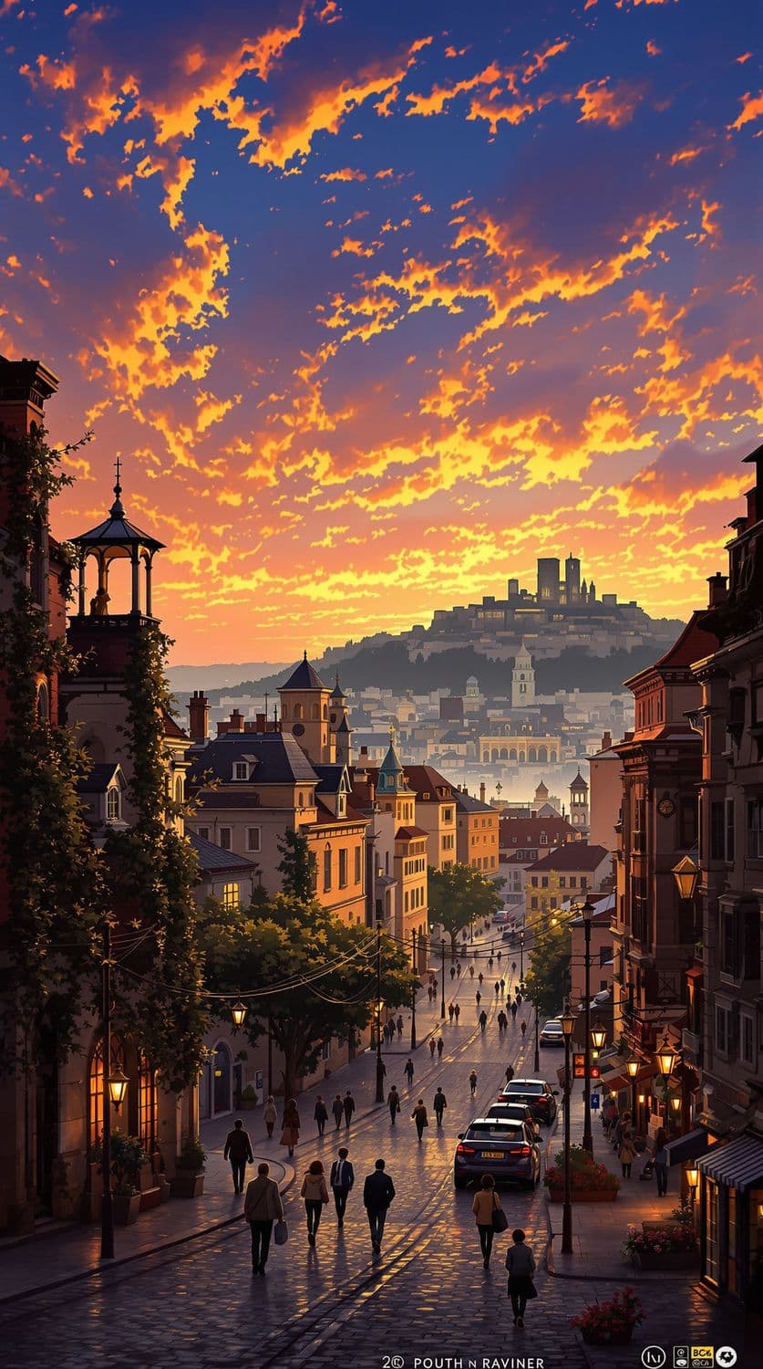 Golden Hour in Historic City