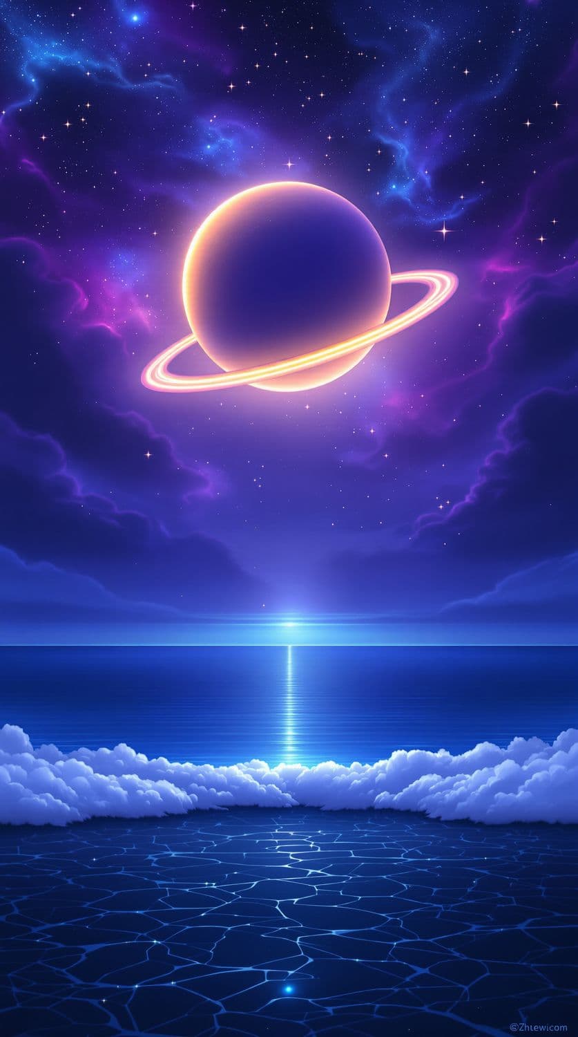 Celestial Evening by the Lake