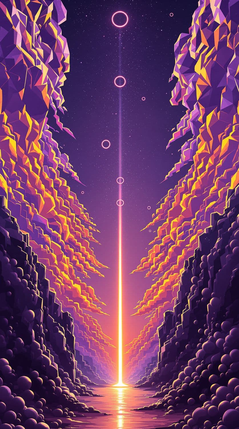 Prismatic Desert Sky