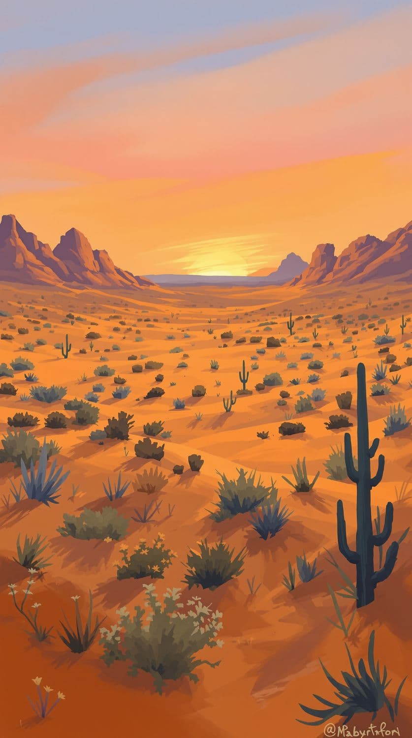 Desert Sunrise Tranquility