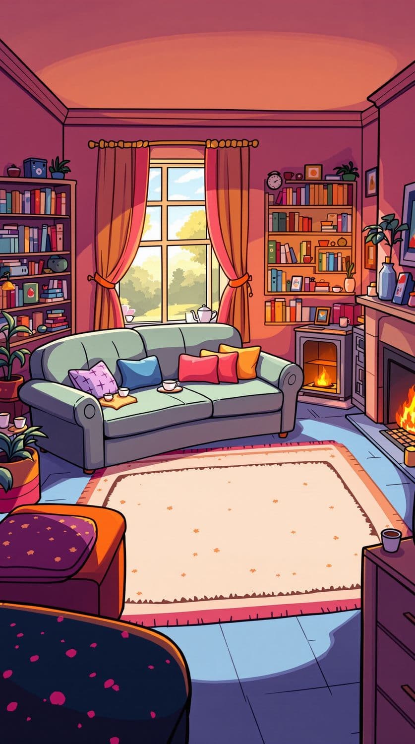 Cozy Afternoon Living Room