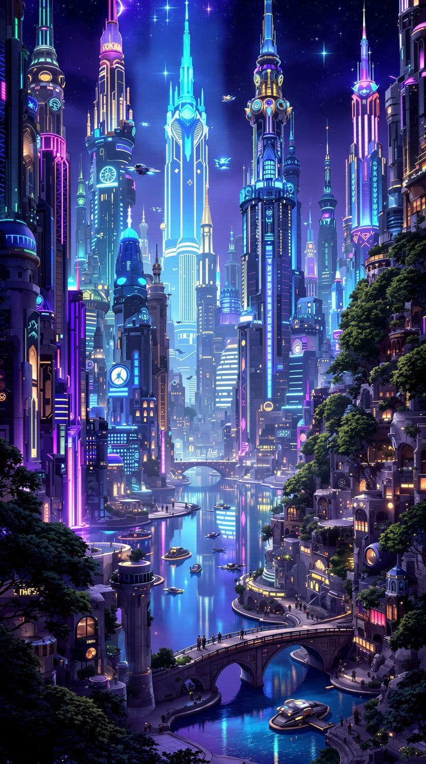 Futuristic Neon Metropolis