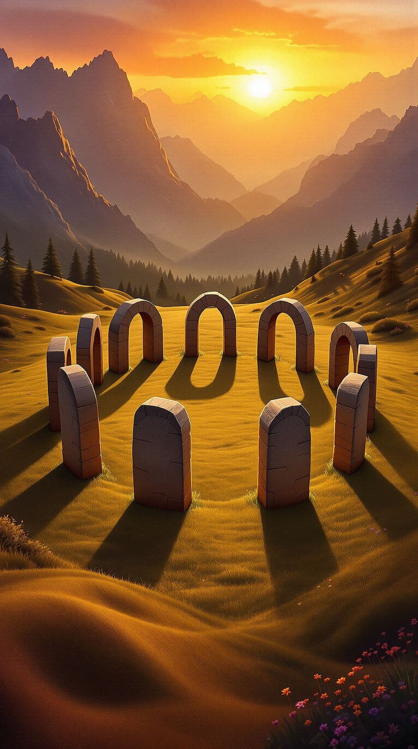 Stone Arches in Mountain Meadow