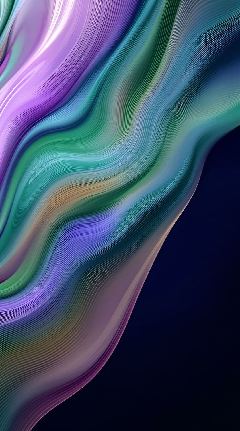 Emerald and Lavender Swirls