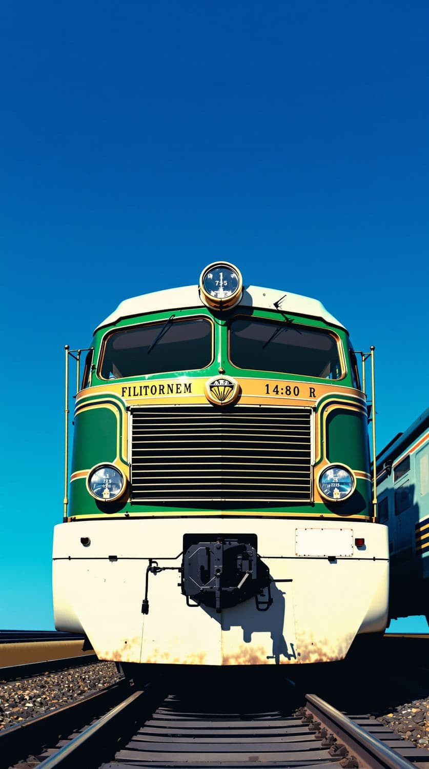 Classic Train Under Open Skies
