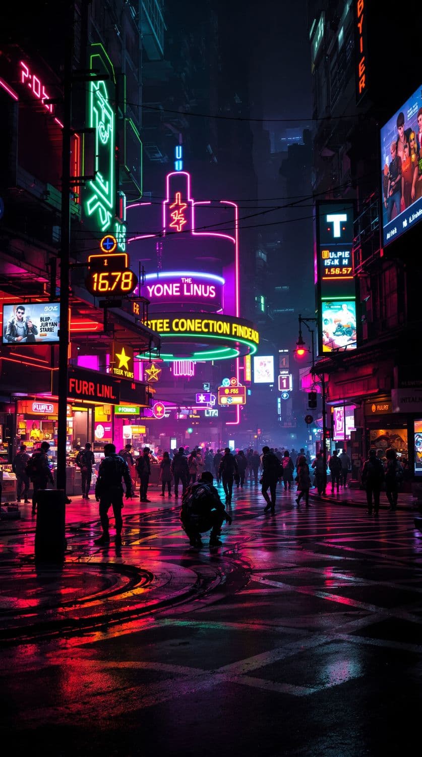 Neon Night Market