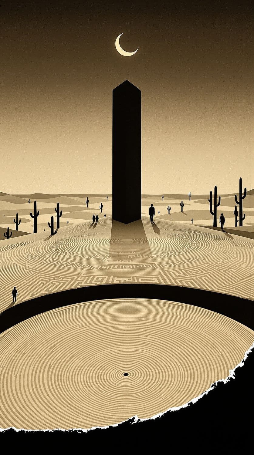 Enigmatic Desert Monolith